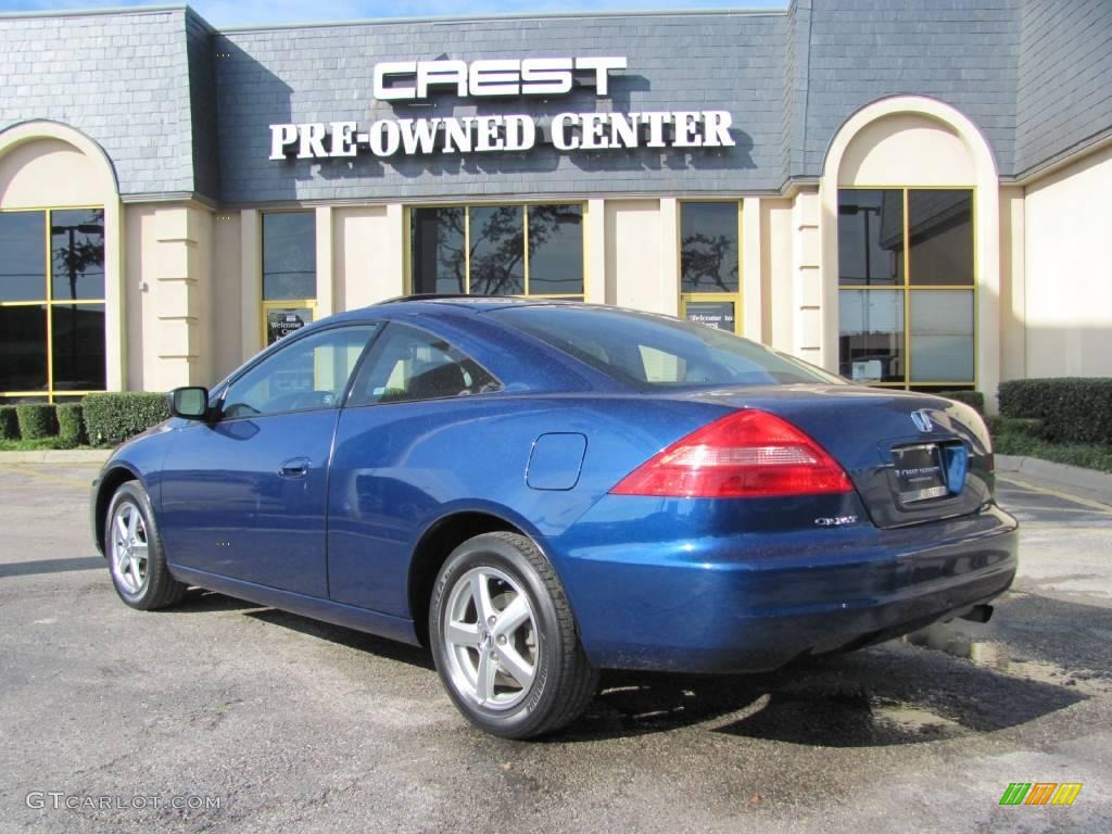2003 Accord EX Coupe - Sapphire Blue Pearl / Black photo #5