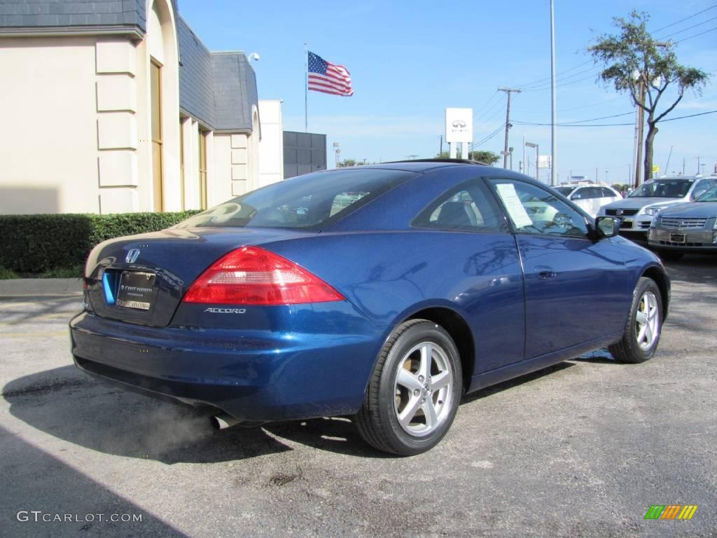 2003 Accord EX Coupe - Sapphire Blue Pearl / Black photo #6