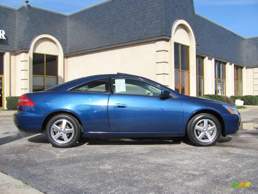 2003 Accord EX Coupe - Sapphire Blue Pearl / Black photo #7
