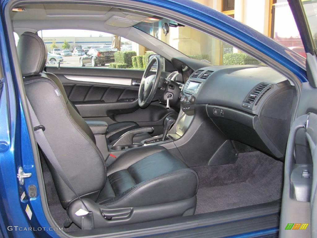 2003 Accord EX Coupe - Sapphire Blue Pearl / Black photo #9