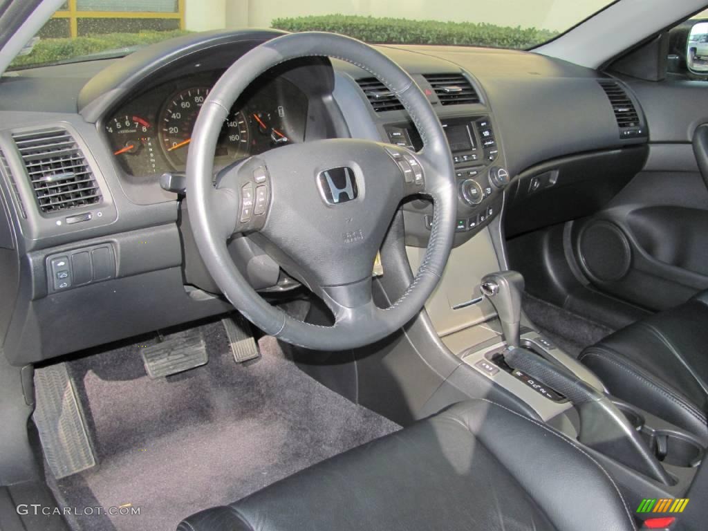 2003 Accord EX Coupe - Sapphire Blue Pearl / Black photo #12