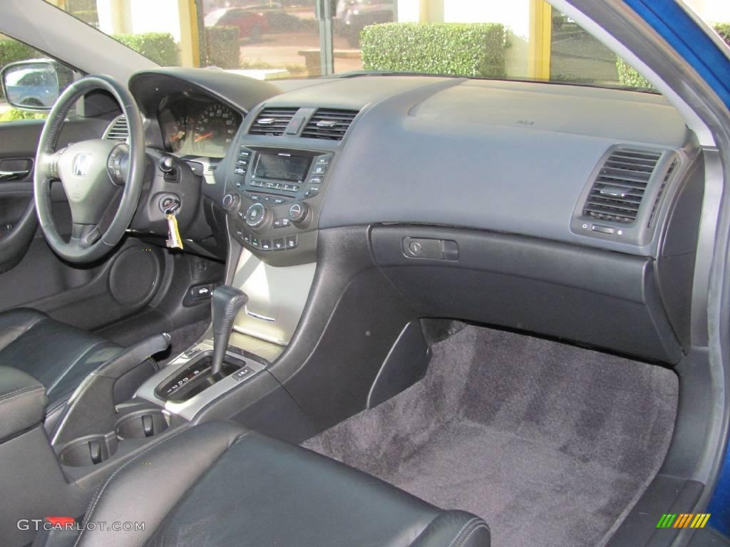 2003 Accord EX Coupe - Sapphire Blue Pearl / Black photo #13