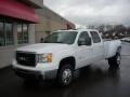 2010 Summit White GMC Sierra 3500HD SLT Crew Cab 4x4 Dually  photo #1