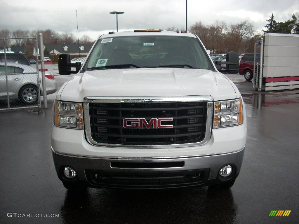 2010 Sierra 3500HD SLT Crew Cab 4x4 Dually - Summit White / Ebony photo #2