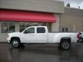 2010 Summit White GMC Sierra 3500HD SLT Crew Cab 4x4 Dually  photo #3