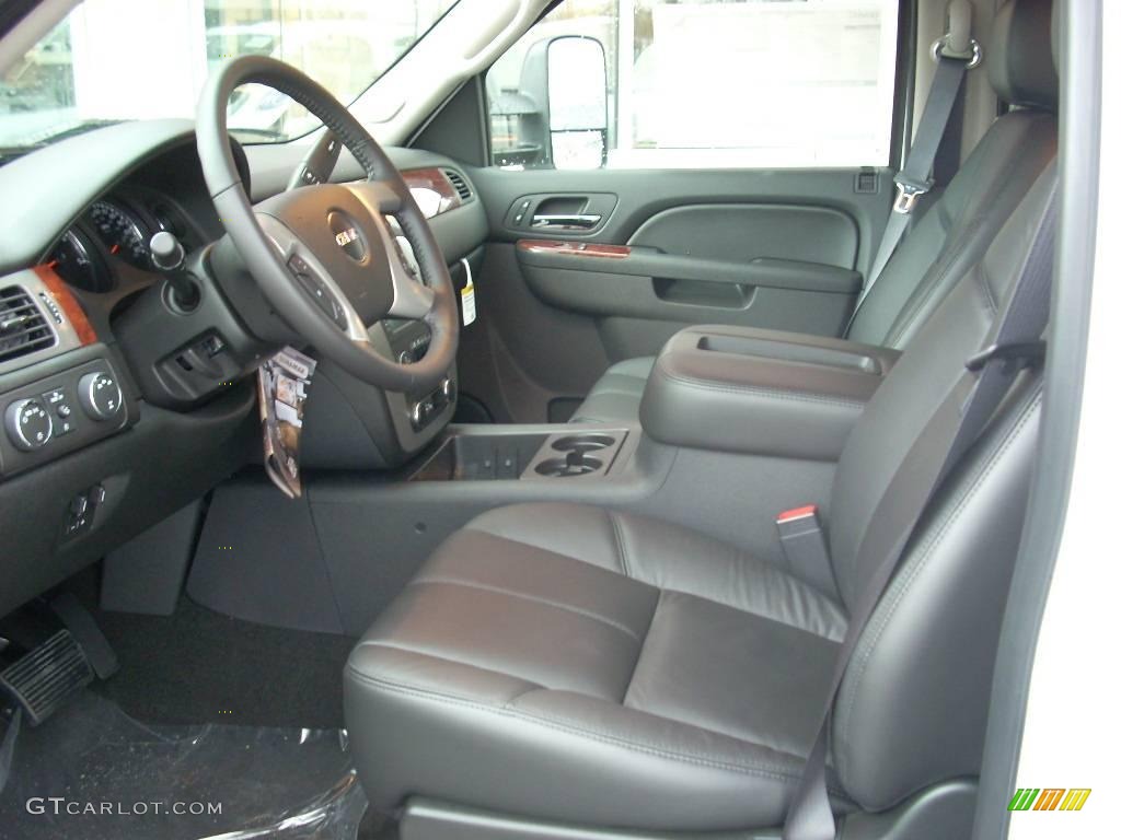 2010 Sierra 3500HD SLT Crew Cab 4x4 Dually - Summit White / Ebony photo #6