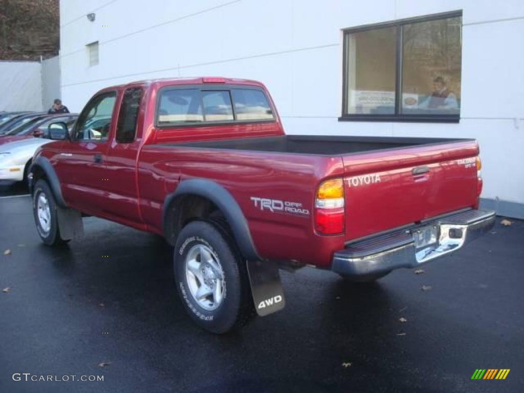 2004 Tacoma V6 TRD Xtracab 4x4 - Impulse Red Pearl / Charcoal photo #2