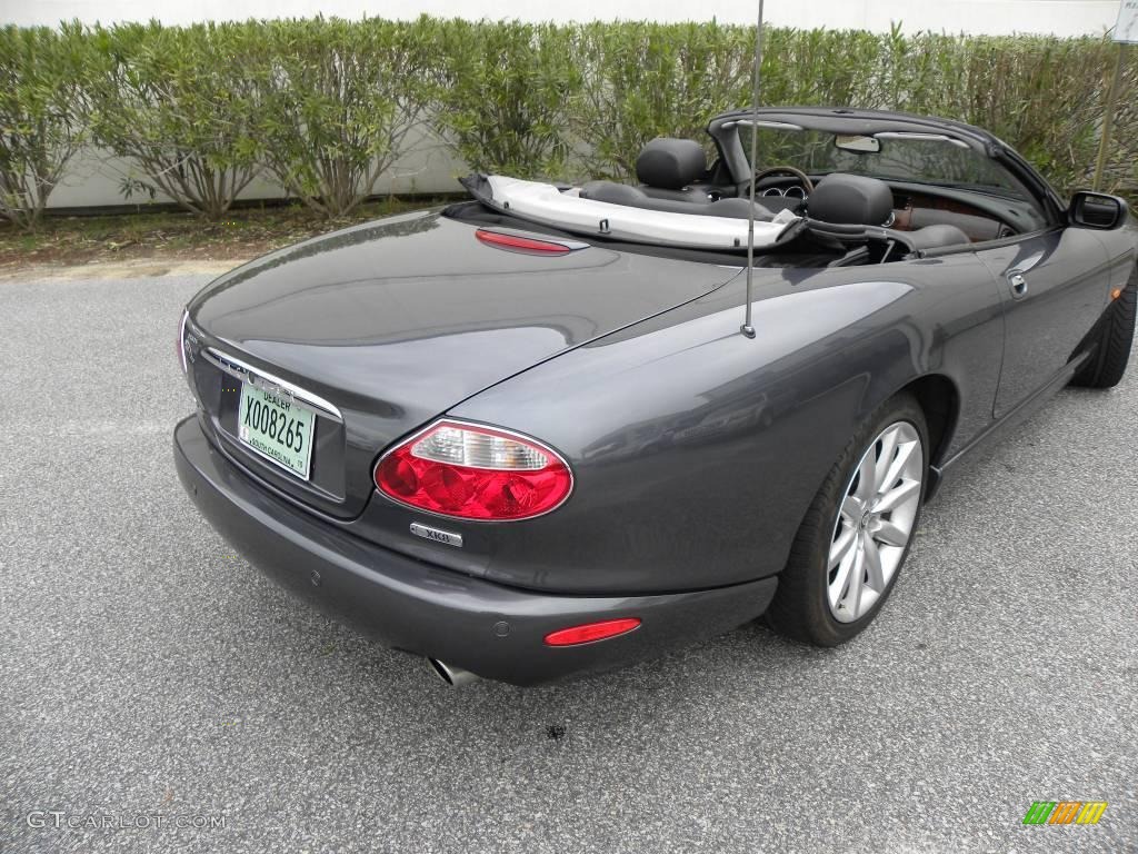 2005 XK XK8 Convertible - Slate Grey Metallic / Charcoal photo #11