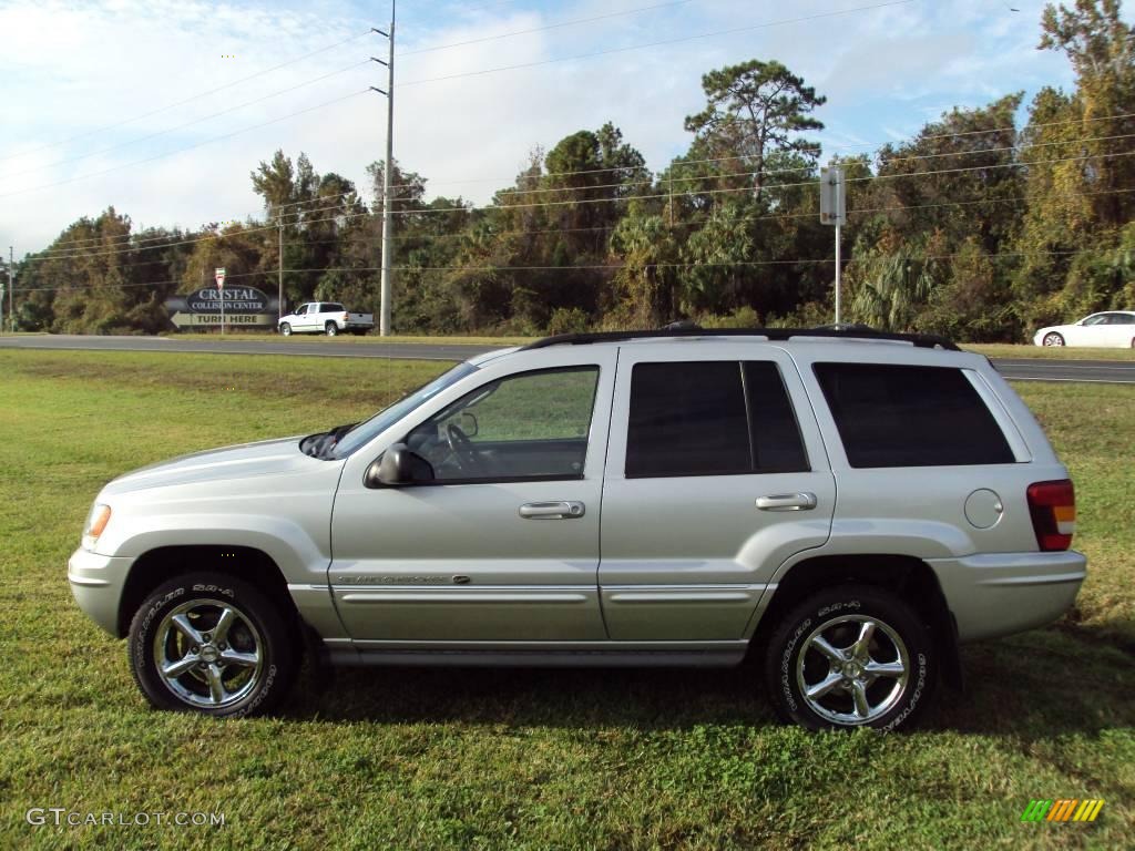 2004 Grand Cherokee Overland 4x4 - Bright Silver Metallic / Dark Slate Gray photo #2