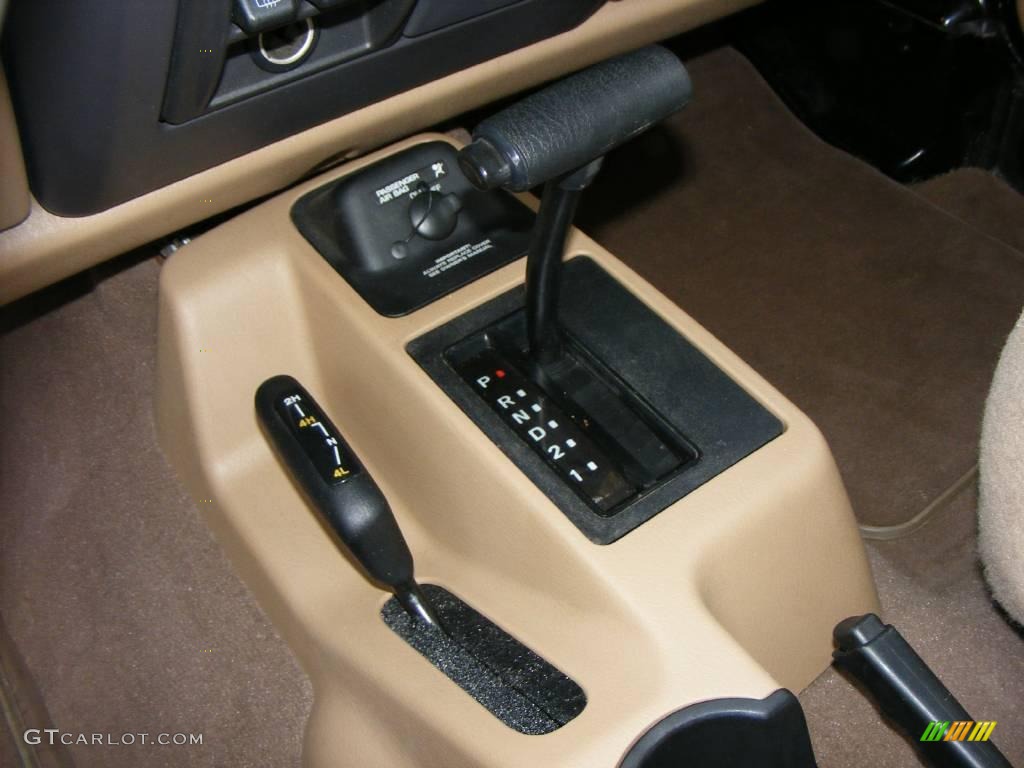 2002 Wrangler Sahara 4x4 - Black / Camel Beige/Dark Green photo #22