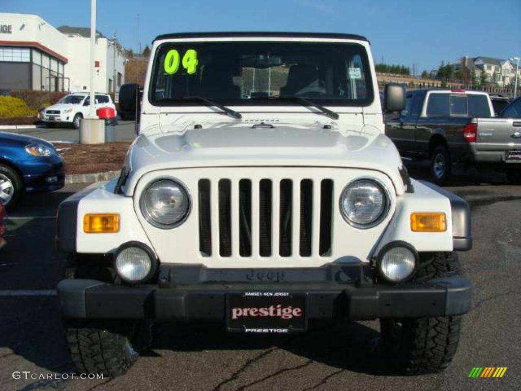 2004 Wrangler Rubicon 4x4 - Stone White / Dark Slate Gray photo #2
