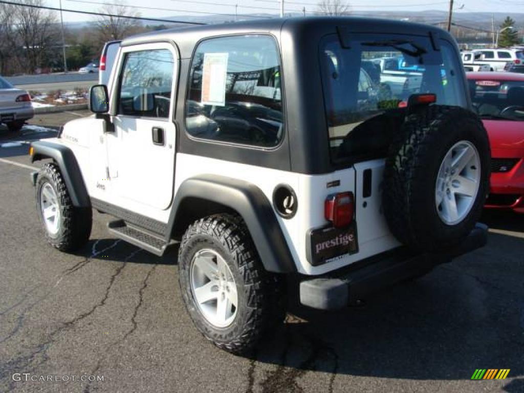 2004 Wrangler Rubicon 4x4 - Stone White / Dark Slate Gray photo #4