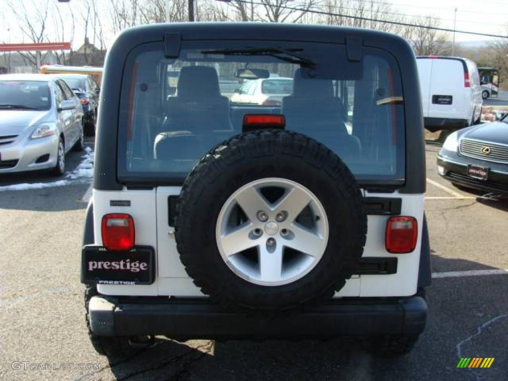 2004 Wrangler Rubicon 4x4 - Stone White / Dark Slate Gray photo #5