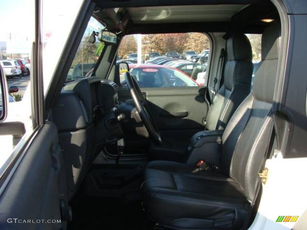2004 Wrangler Rubicon 4x4 - Stone White / Dark Slate Gray photo #7