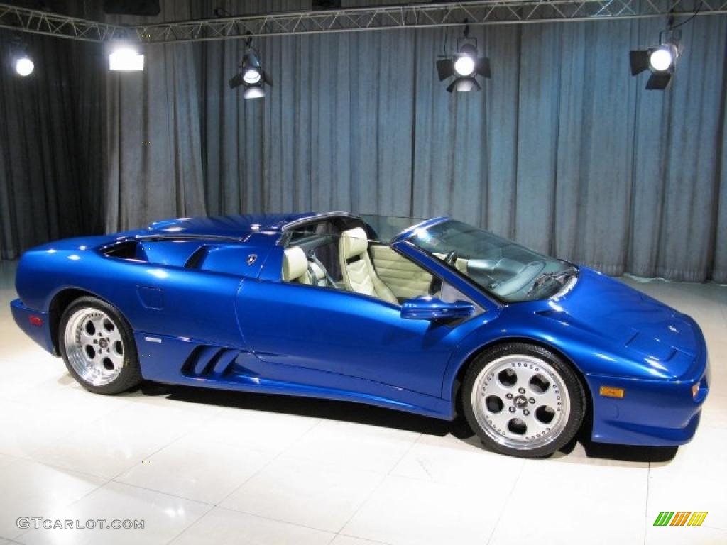 1998 Diablo VT Roadster - Chiaro Blue / Snowcorn photo #3