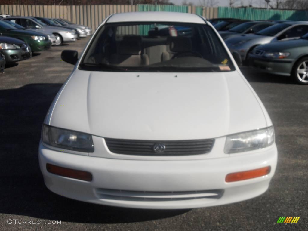White Mazda Protege
