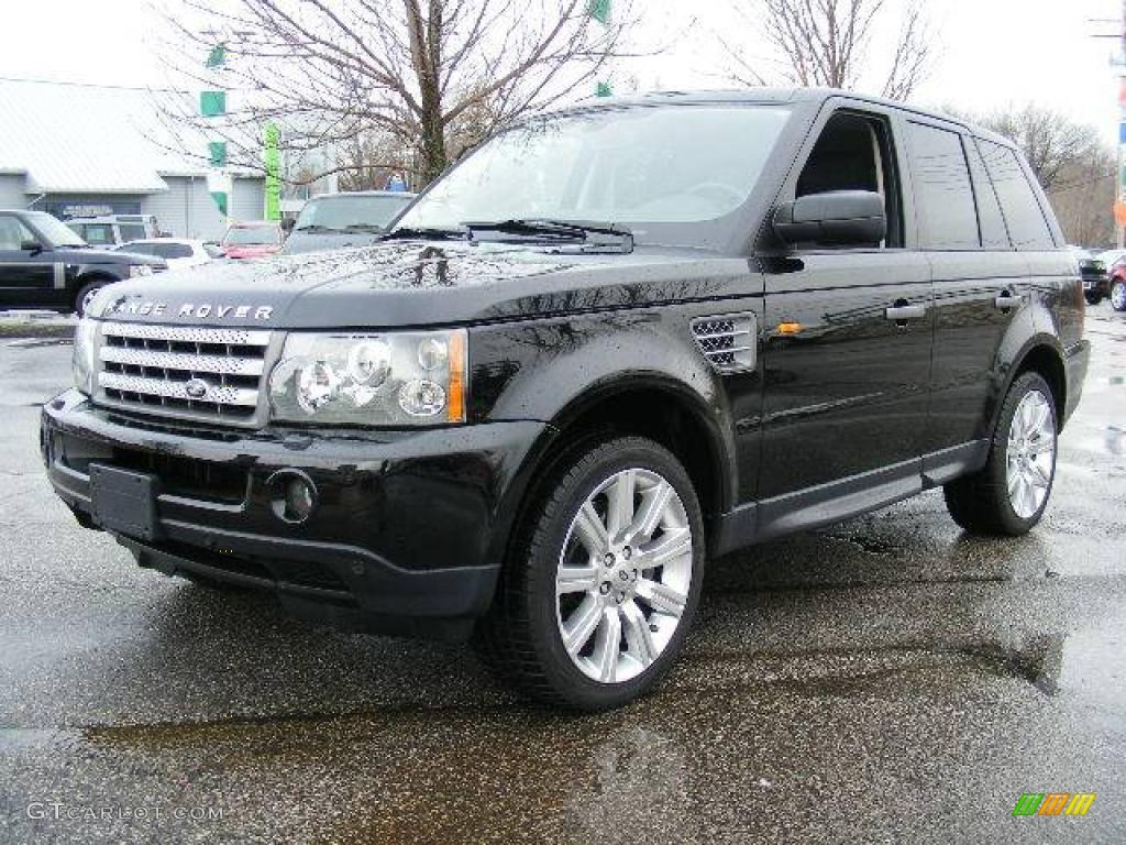 2008 Range Rover Sport Supercharged - Santorini Black / Ebony Black photo #1