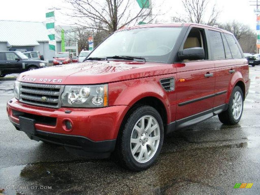 2007 Range Rover Sport HSE - Rimini Red Metallic / Alpaca Beige photo #1