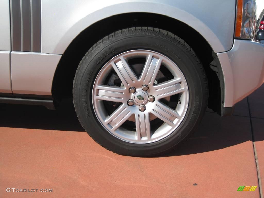2007 Range Rover HSE - Zermatt Silver Metallic / Charcoal photo #9
