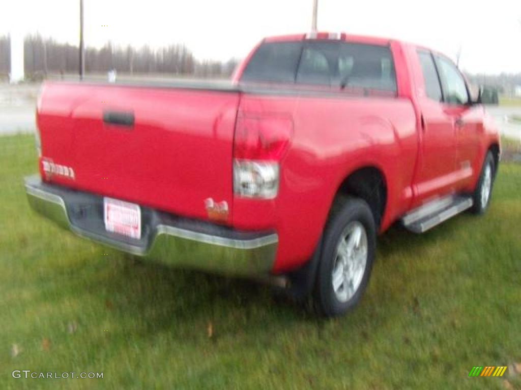 2007 Tundra SR5 Double Cab 4x4 - Radiant Red / Beige photo #5