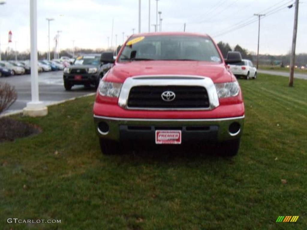 2007 Tundra SR5 Double Cab 4x4 - Radiant Red / Beige photo #8
