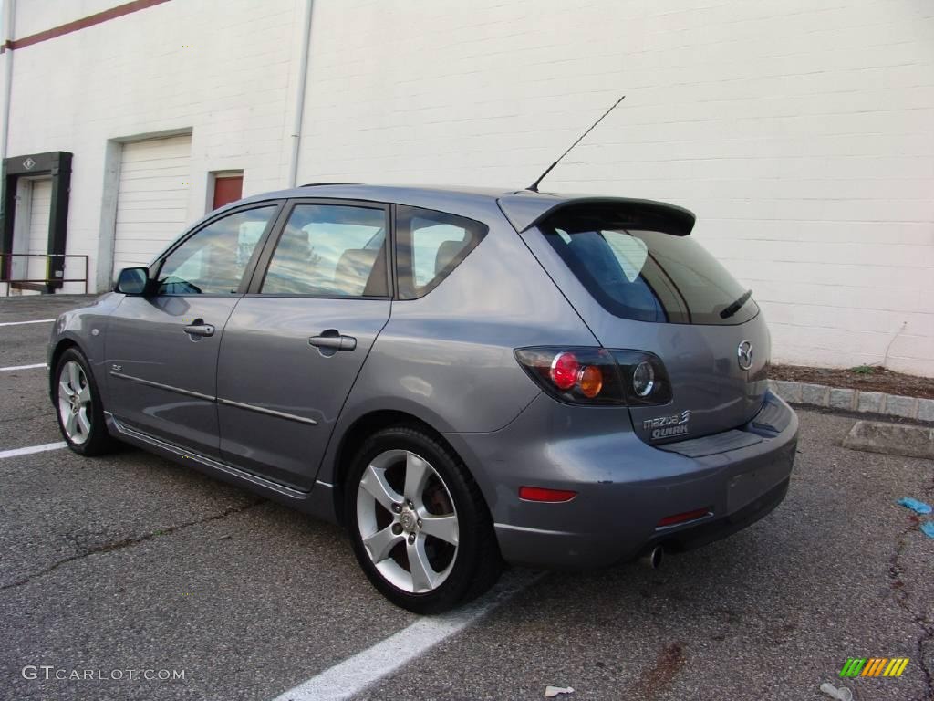 2005 MAZDA3 s Hatchback - Titanium Gray Metallic / Black photo #7