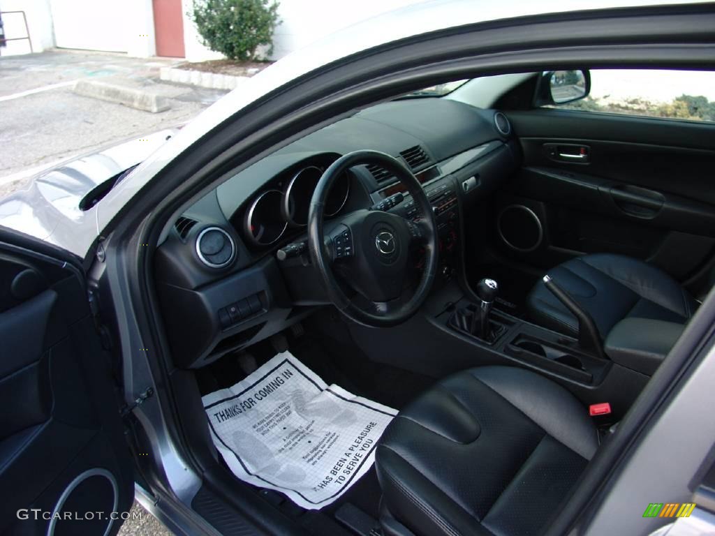 2005 MAZDA3 s Hatchback - Titanium Gray Metallic / Black photo #22