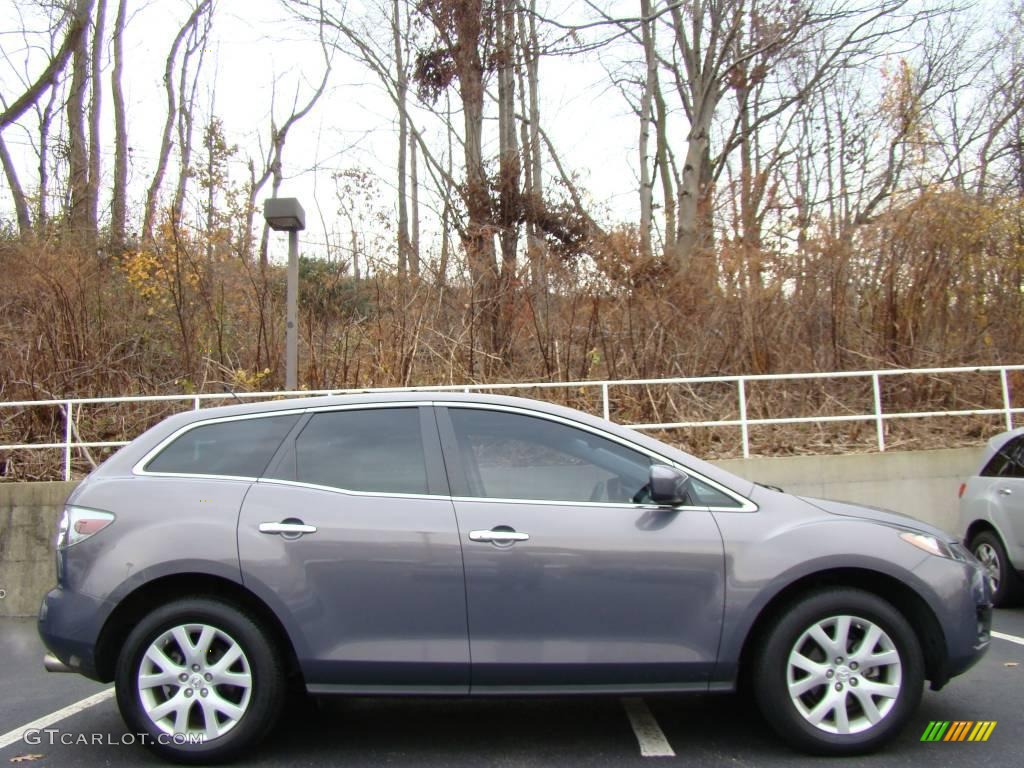 2008 CX-7 Grand Touring AWD - Galaxy Gray Mica / Black photo #3