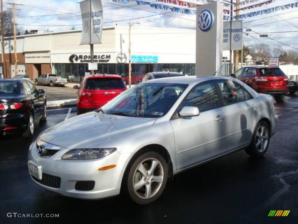 2006 MAZDA6 i Sedan - Glacier Silver Metallic / Gray photo #1