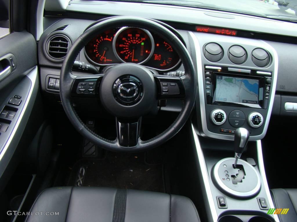 2008 CX-7 Grand Touring AWD - Galaxy Gray Mica / Black photo #12