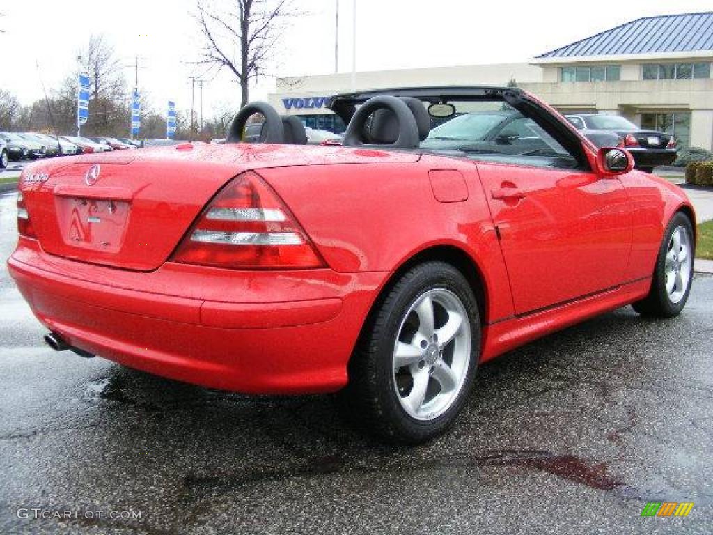 2002 SLK 320 Roadster - Magma Red / Charcoal photo #6