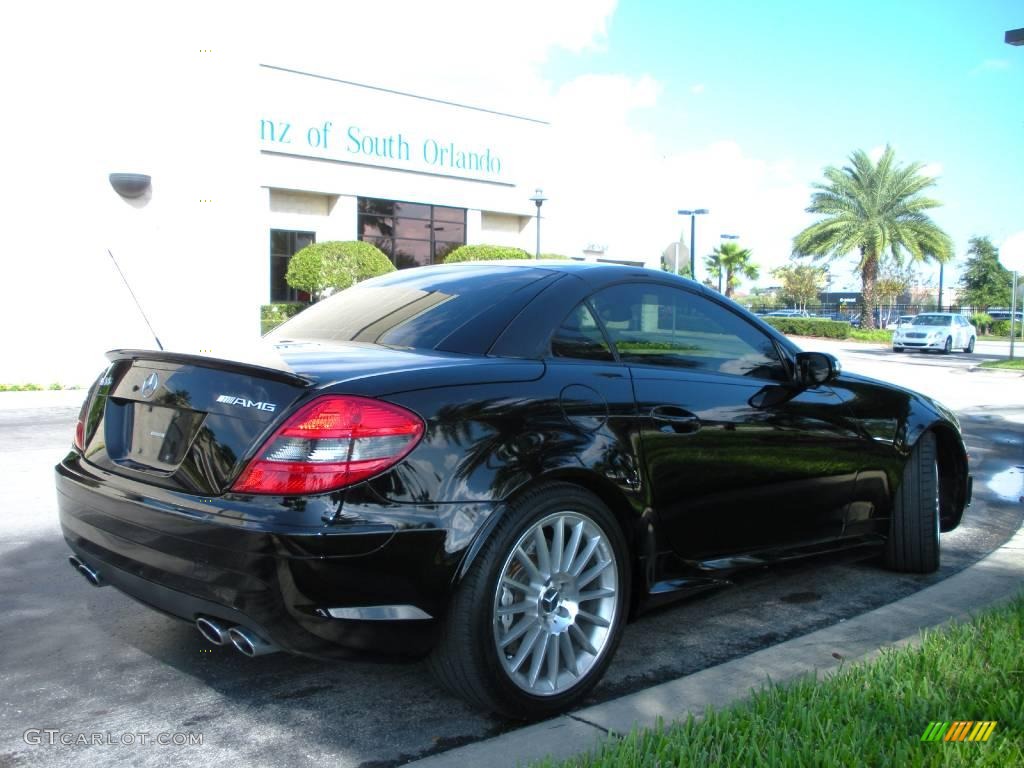 2005 SLK 55 AMG Roadster - Black / Black photo #6