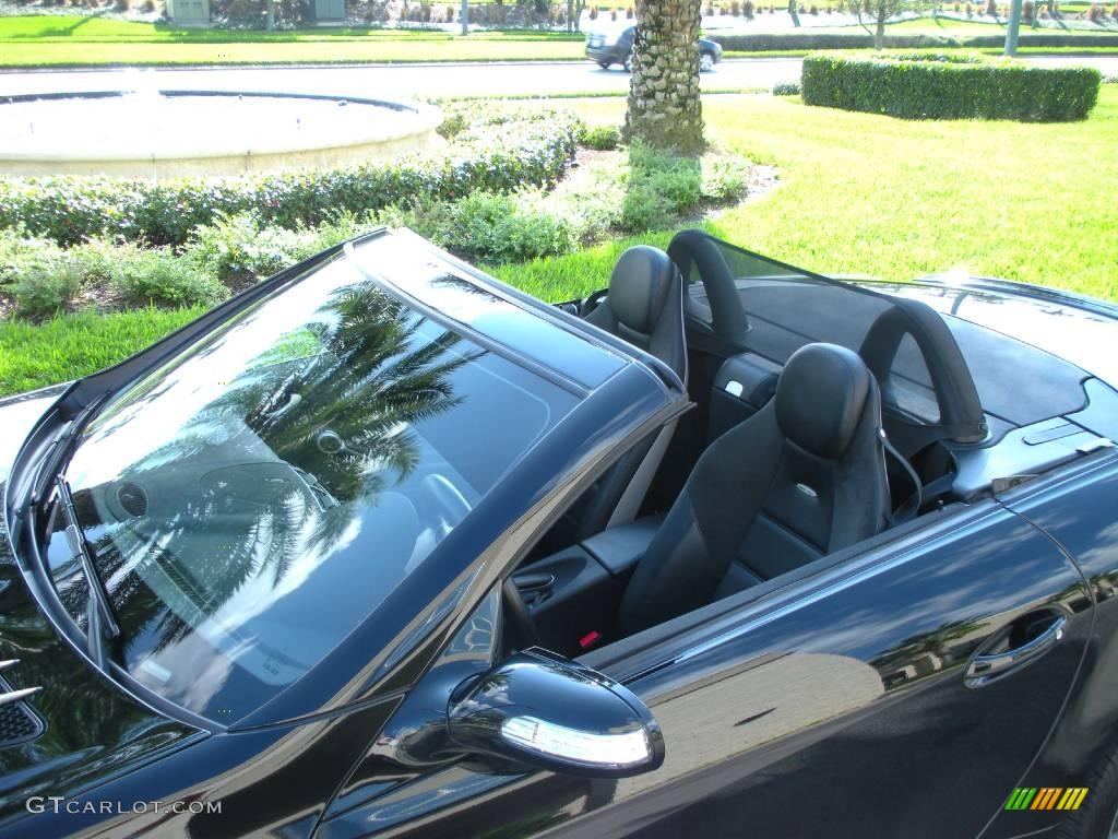 2005 SLK 55 AMG Roadster - Black / Black photo #9