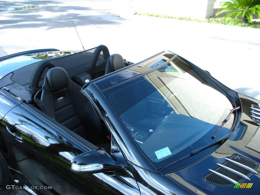 2005 SLK 55 AMG Roadster - Black / Black photo #12