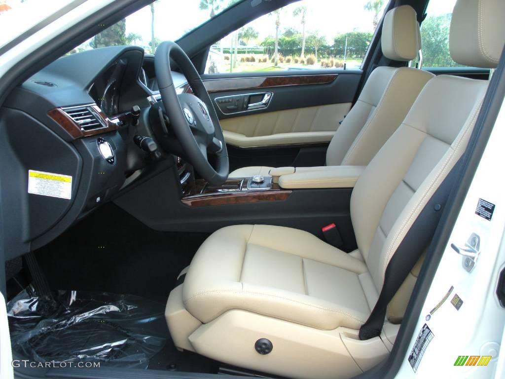 2010 E 350 Sedan - Arctic White / Almond Beige photo #11