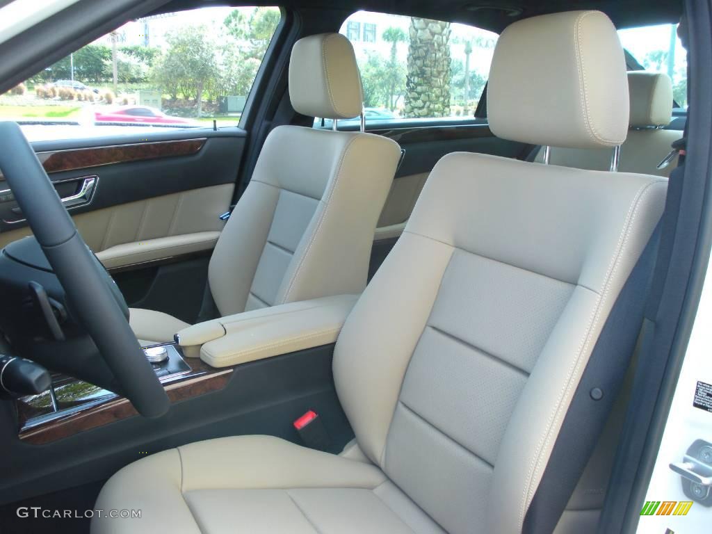 2010 E 350 Sedan - Arctic White / Almond Beige photo #12