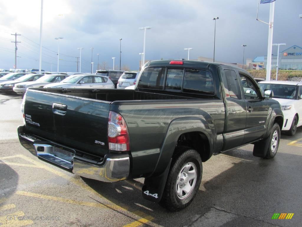 2009 Tacoma SR5 Access Cab 4x4 - Timberland Green Mica / Graphite Gray photo #5