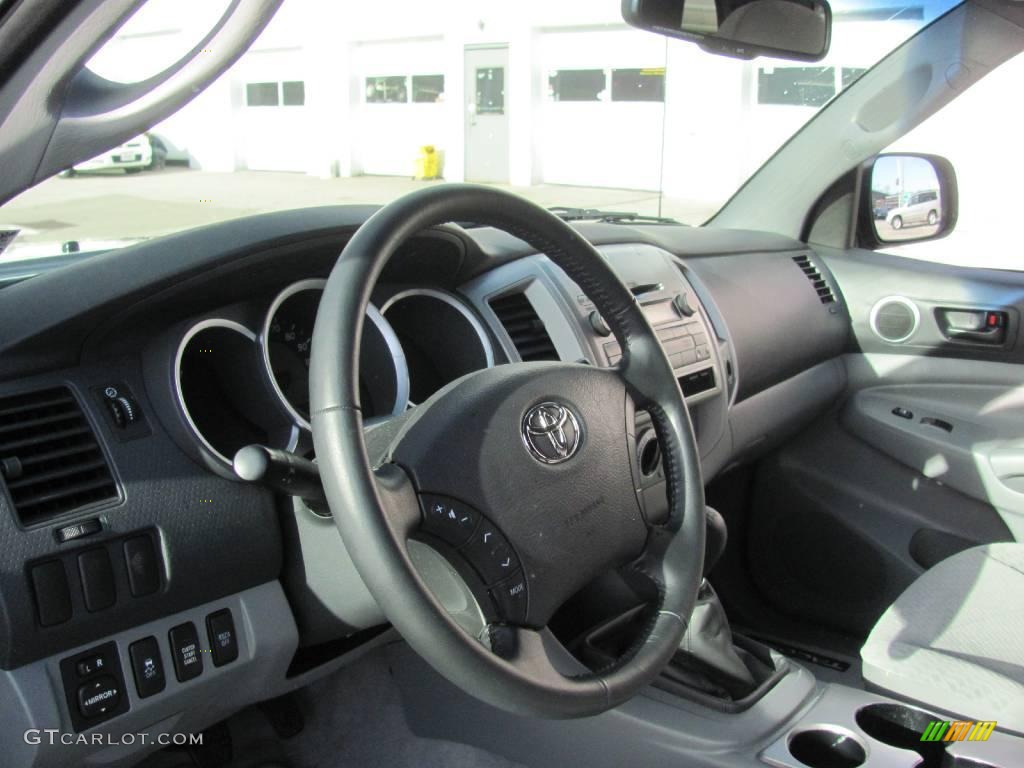 2009 Tacoma SR5 Access Cab 4x4 - Timberland Green Mica / Graphite Gray photo #12