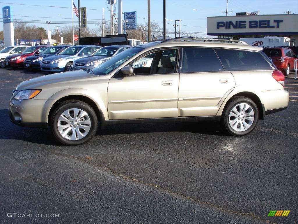2009 Outback 2.5i Limited Wagon - Harvest Gold Metallic / Warm Ivory photo #5