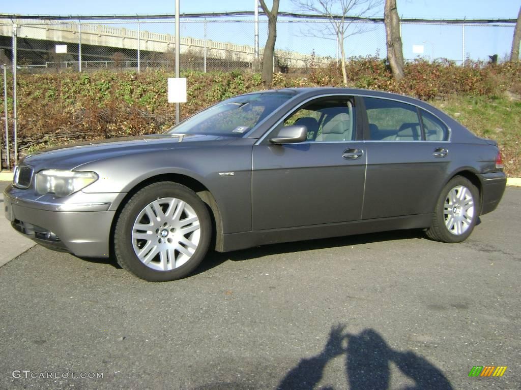 2003 7 Series 745Li Sedan - Sterling Grey Metallic / Basalt Grey/Flannel Grey photo #1