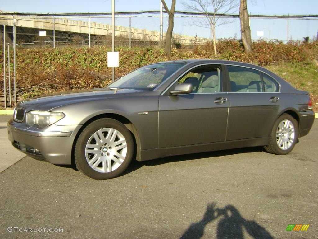 2003 7 Series 745Li Sedan - Sterling Grey Metallic / Basalt Grey/Flannel Grey photo #2