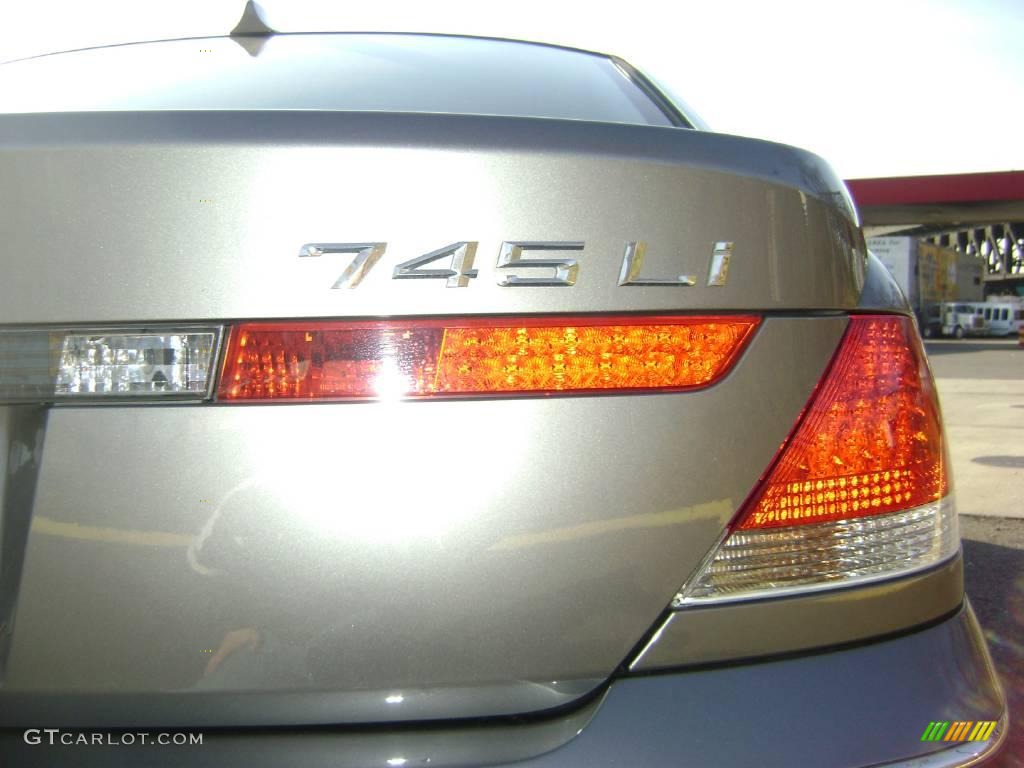 2003 7 Series 745Li Sedan - Sterling Grey Metallic / Basalt Grey/Flannel Grey photo #6