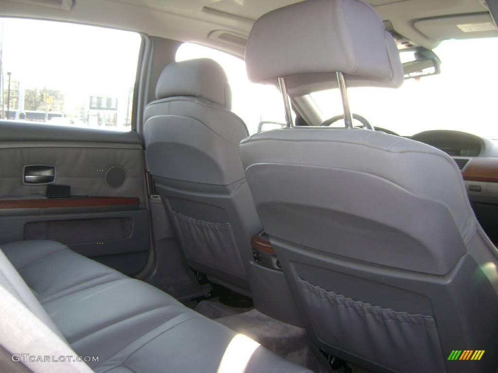 2003 7 Series 745Li Sedan - Sterling Grey Metallic / Basalt Grey/Flannel Grey photo #9