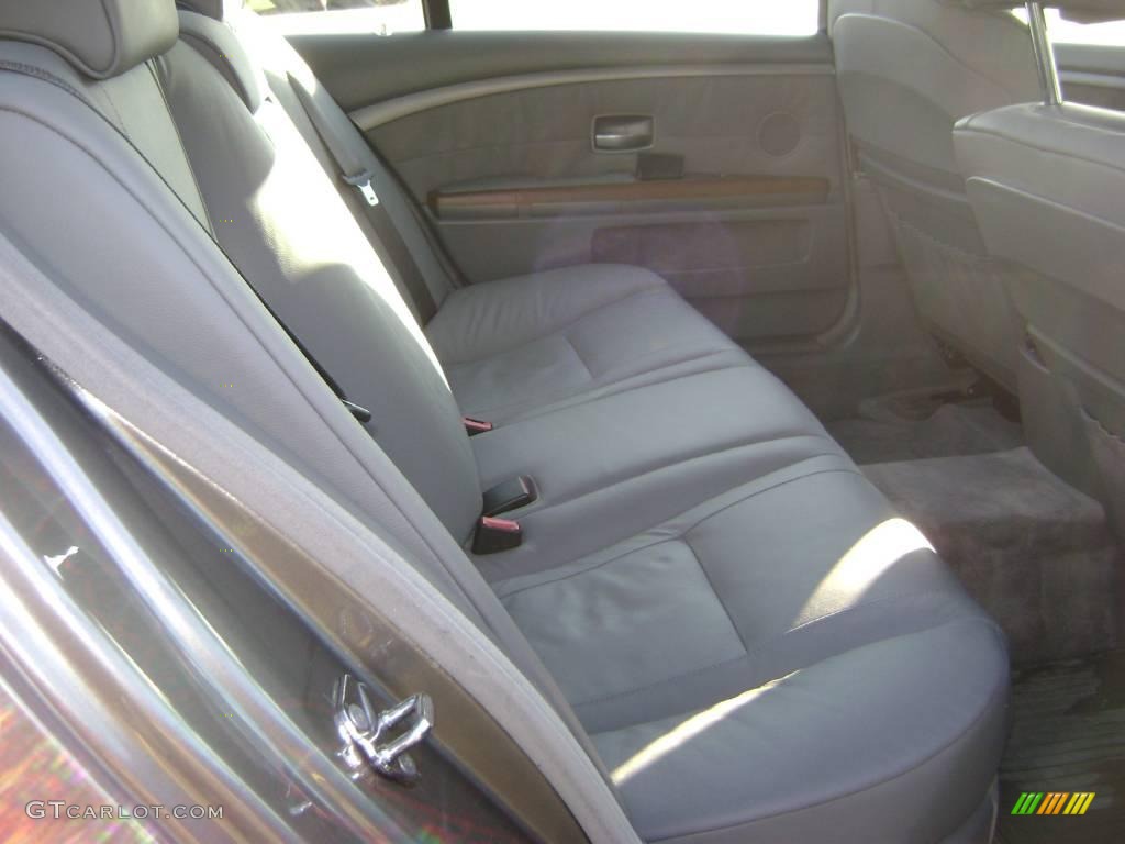 2003 7 Series 745Li Sedan - Sterling Grey Metallic / Basalt Grey/Flannel Grey photo #10