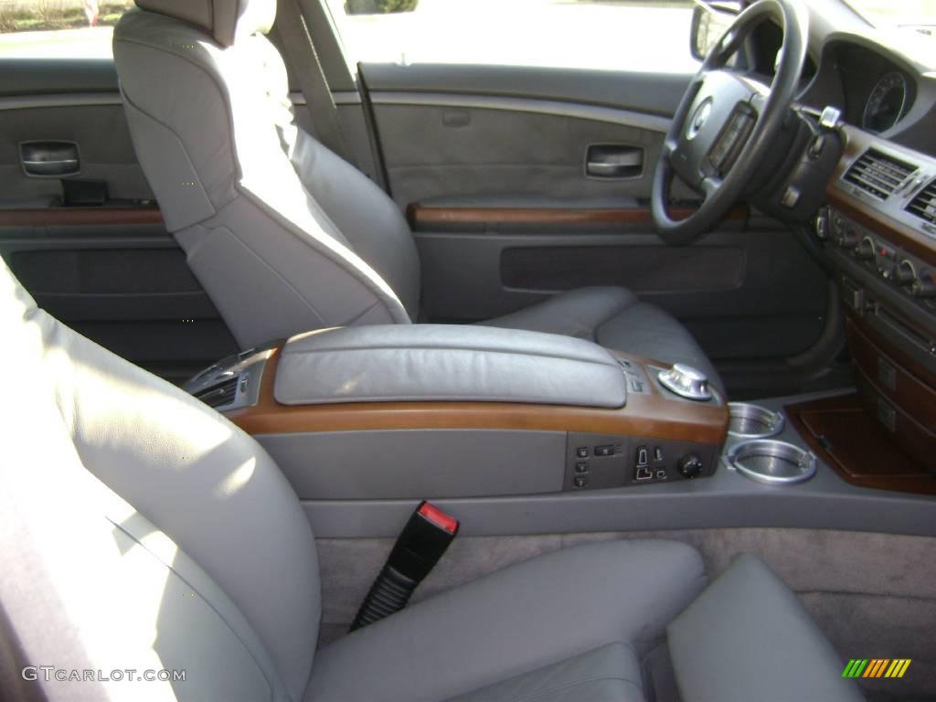 2003 7 Series 745Li Sedan - Sterling Grey Metallic / Basalt Grey/Flannel Grey photo #11