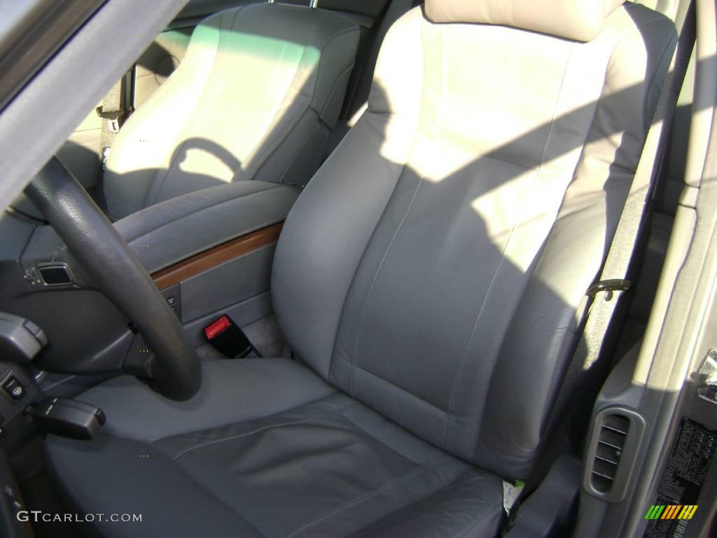 2003 7 Series 745Li Sedan - Sterling Grey Metallic / Basalt Grey/Flannel Grey photo #15