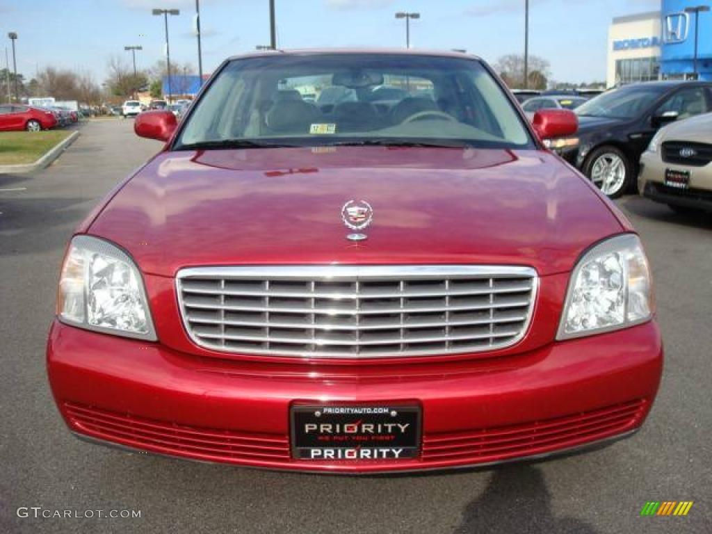 2003 DeVille Sedan - Crimson Red Pearl / Oatmeal photo #7