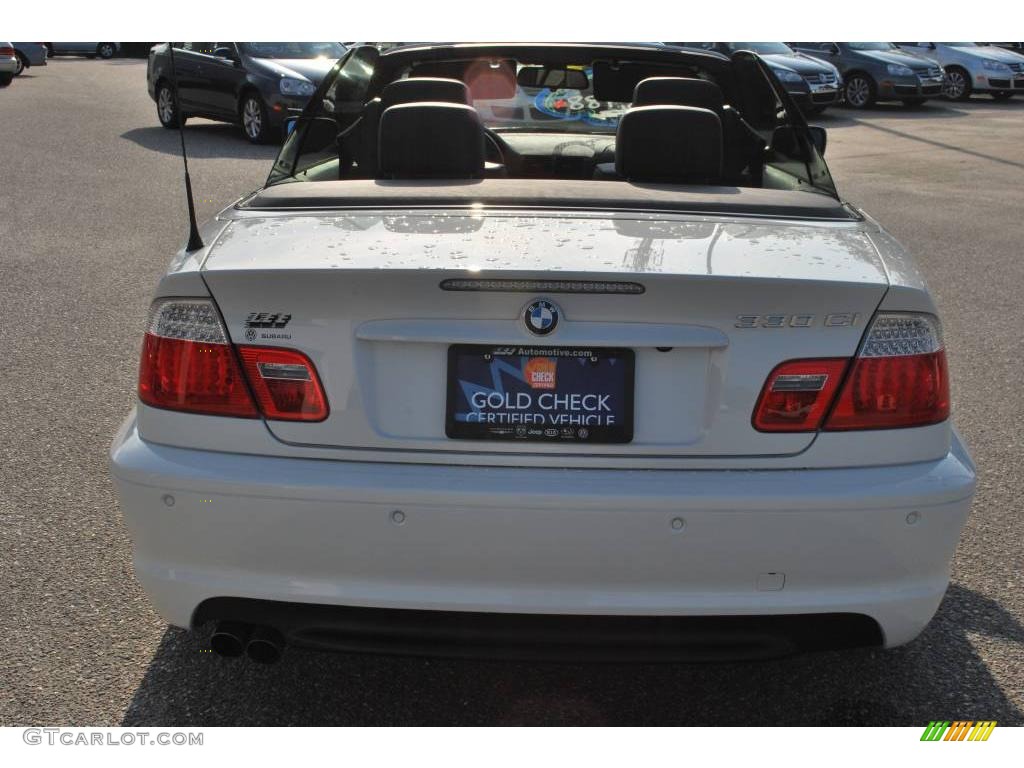 2006 3 Series 330i Convertible - Alpine White / Black photo #16