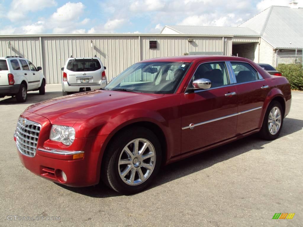 2006 300 C HEMI - Inferno Red Crystal Pearl / Dark Slate Gray/Light Graystone photo #1