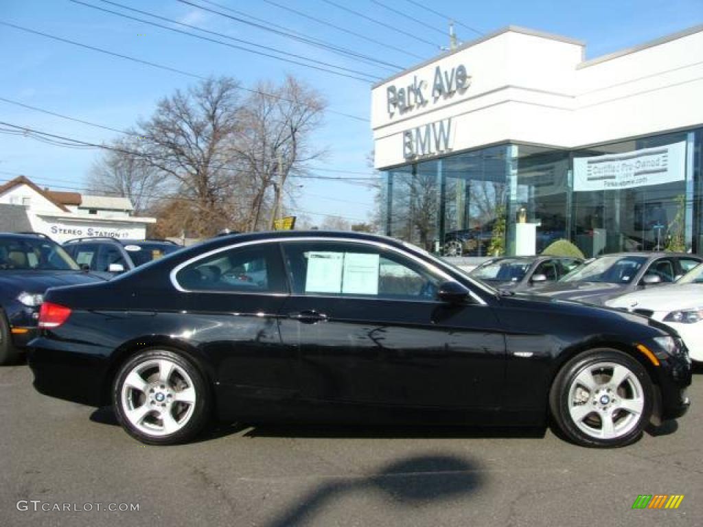 2007 3 Series 328xi Coupe - Jet Black / Black photo #1